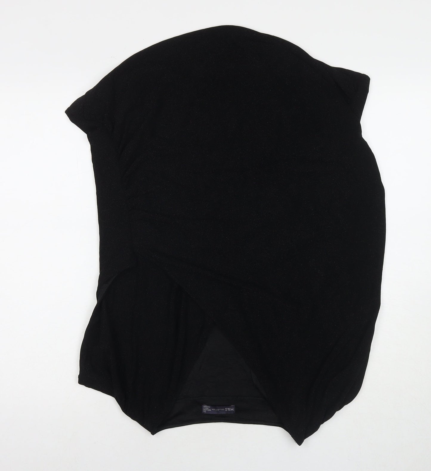 Womens UK Size 24 Marks and Spencer Black Basic Blouse