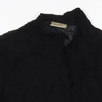 Womens UK Size 26 Ann Harvey Black Basic Button-Up