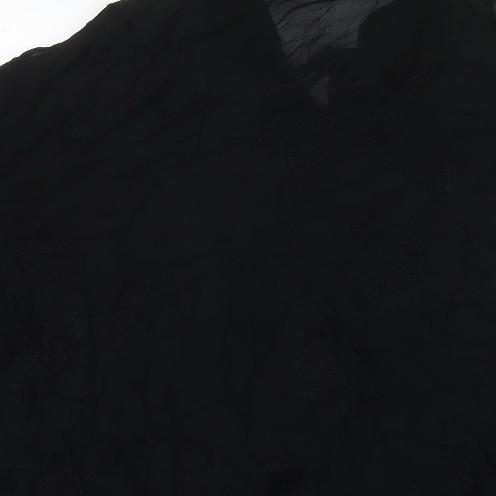 Womens UK Size 26 Ann Harvey Black Basic Button-Up