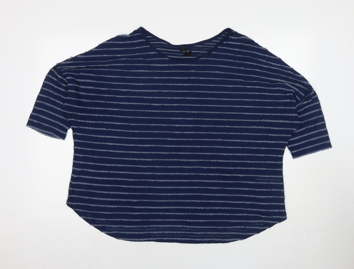 Womens UK Size 20 Arcadia Blue Basic T-Shirt