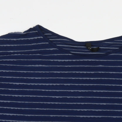 Womens UK Size 20 Arcadia Blue Basic T-Shirt