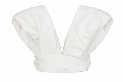 Womens UK Size 4 Zara White Cropped Blouse