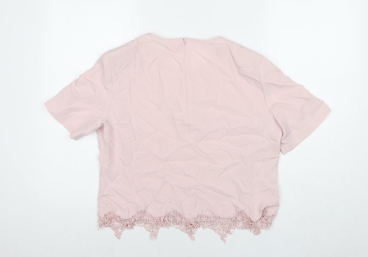Womens UK Size 14 Country Casuals Pink Basic Blouse