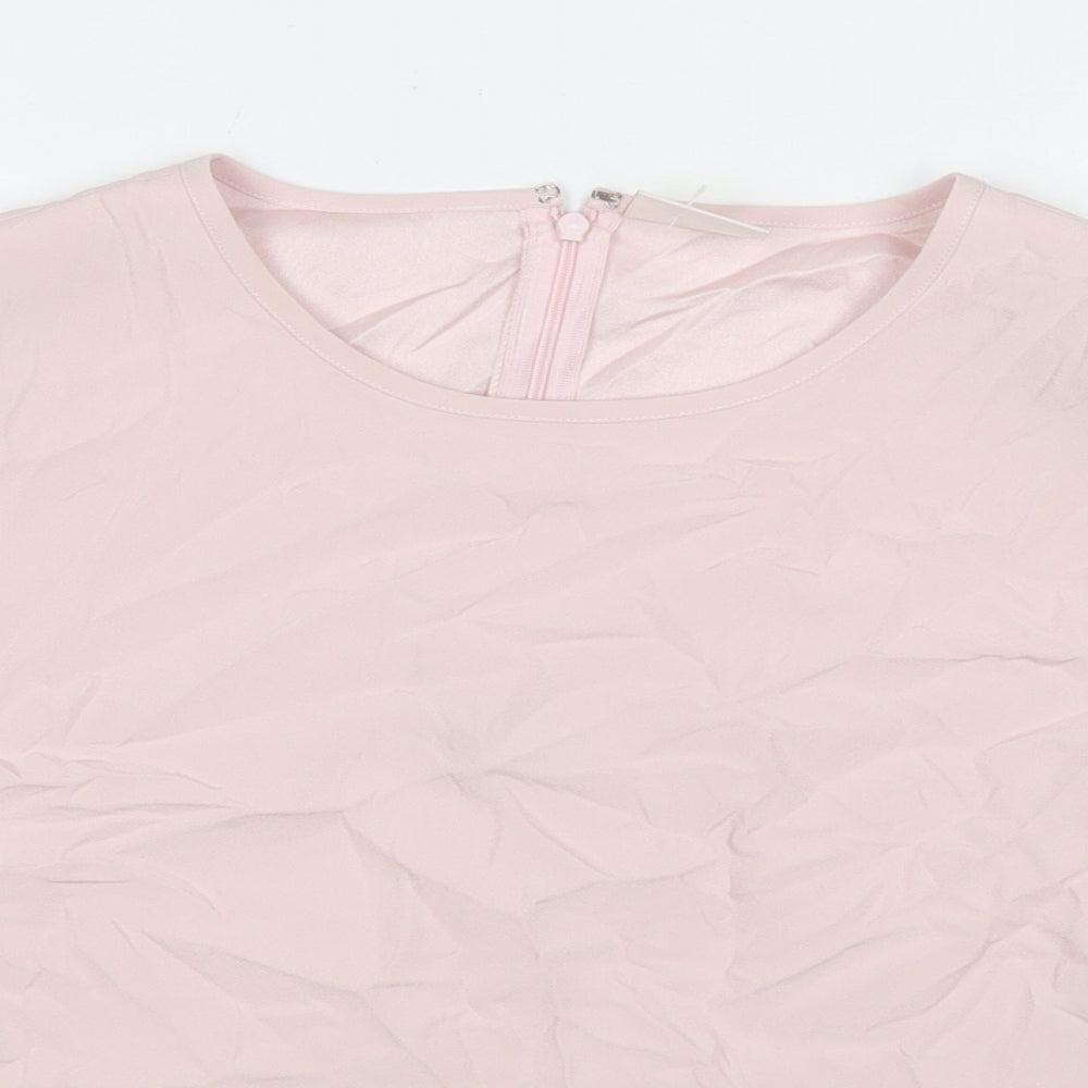 Womens UK Size 14 Country Casuals Pink Basic Blouse