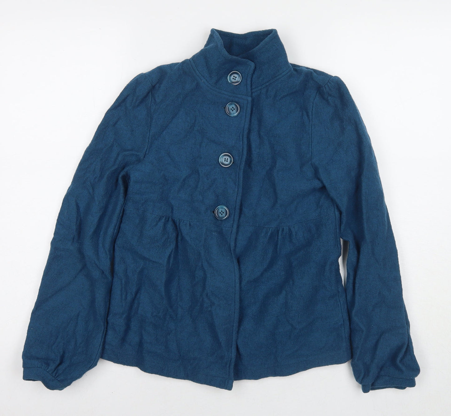 Womens UK Size 8 Debenhams Blue Overcoat