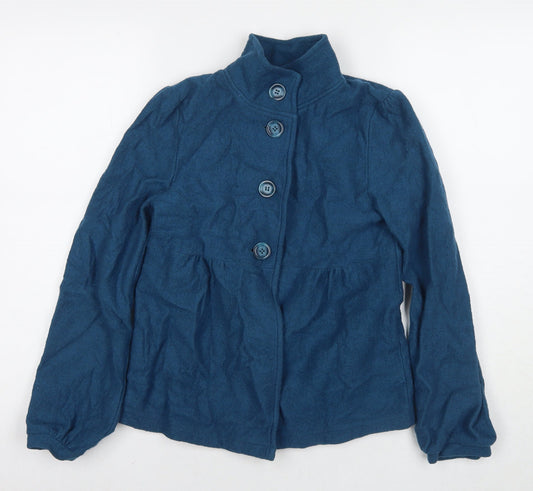 Womens UK Size 8 Debenhams Blue Overcoat