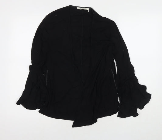 Womens UK Size 12 monari Black Kimono Blouse