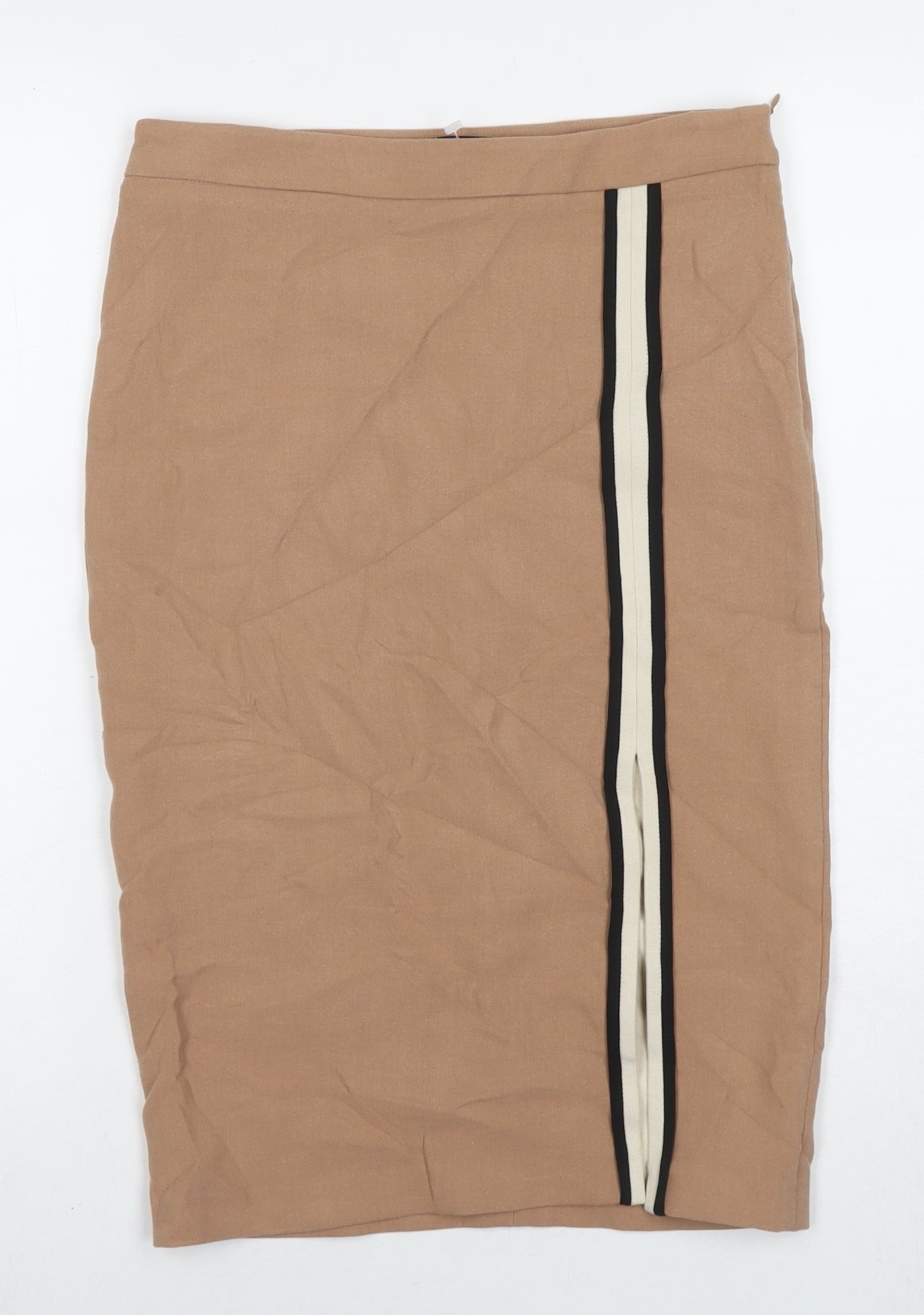 Womens UK Size XS Zara Straight & Pencil Jersey Skirt