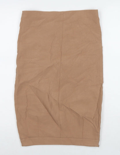 Womens UK Size XS Zara Straight & Pencil Jersey Skirt