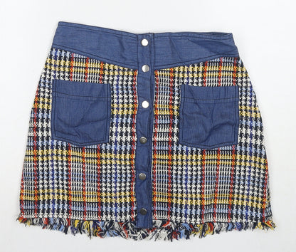 Womens UK Size M Zara A-Line Knit Skirt
