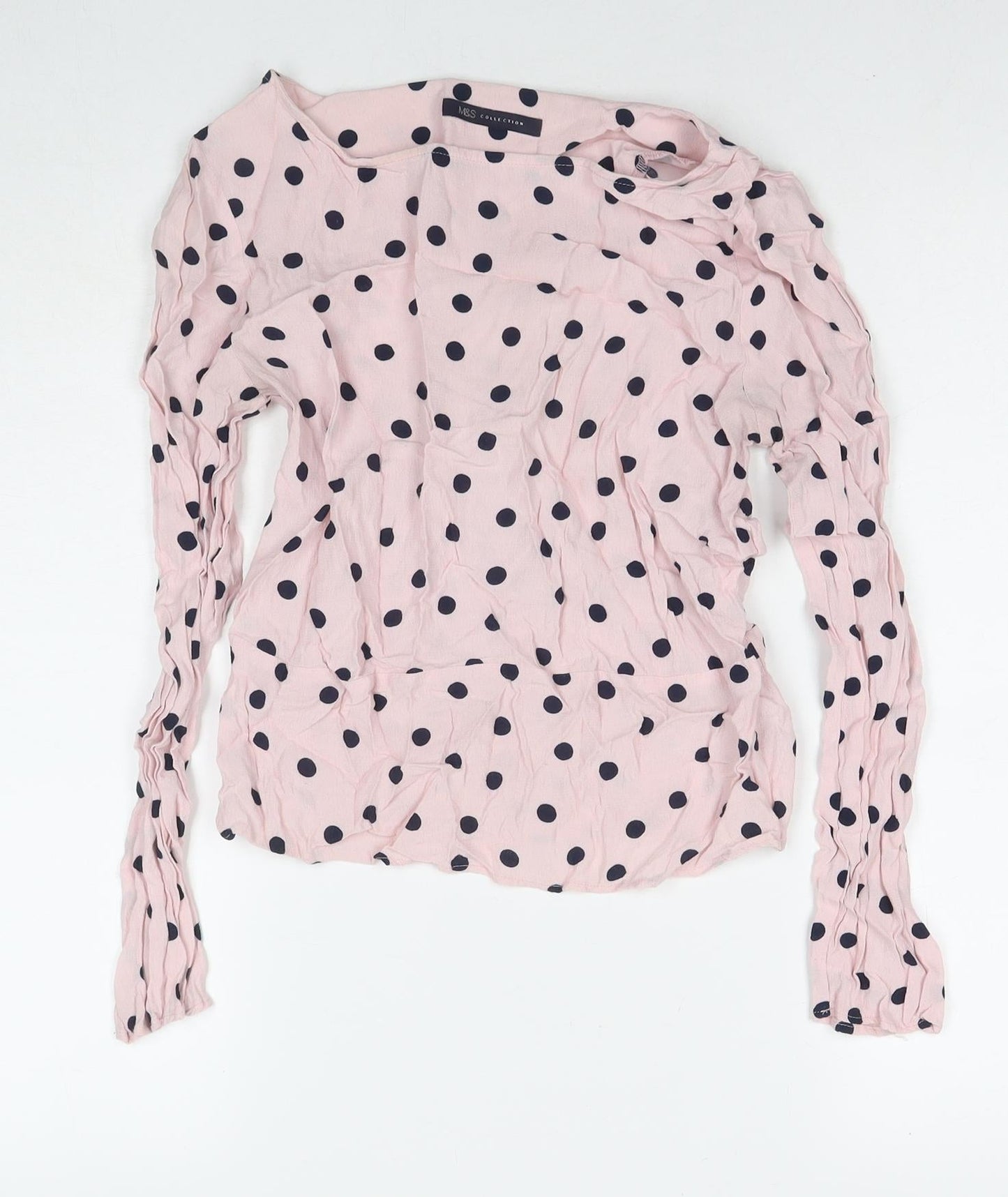 Womens UK Size 8 Marks and Spencer Pink Basic Blouse