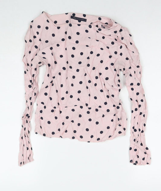 Womens UK Size 8 Marks and Spencer Pink Basic Blouse