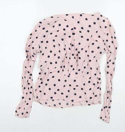 Womens UK Size 8 Marks and Spencer Pink Basic Blouse