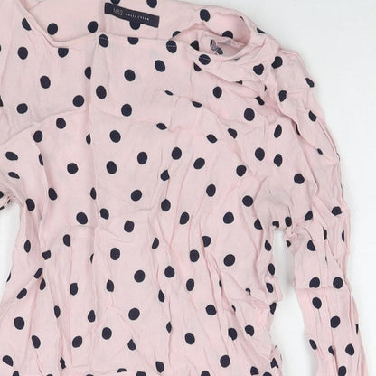 Womens UK Size 8 Marks and Spencer Pink Basic Blouse