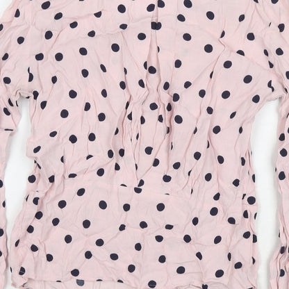 Womens UK Size 8 Marks and Spencer Pink Basic Blouse