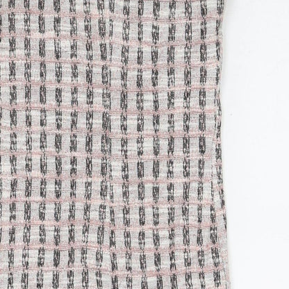 Dorothy Perkins Womens Beige Check Polyester A-Line Size 8 Round Neck Pullover