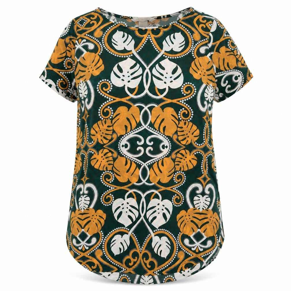 Womens UK Size XS H&M Green Basic T-Shirt