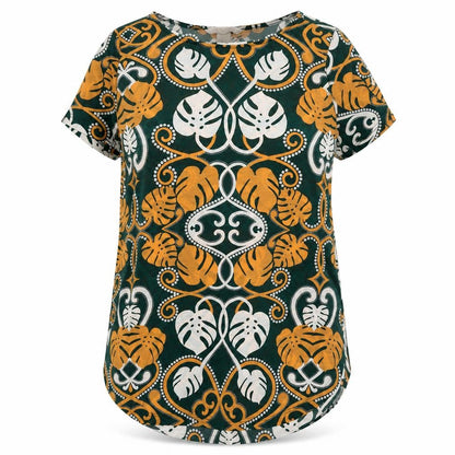 Womens UK Size XS H&M Green Basic T-Shirt