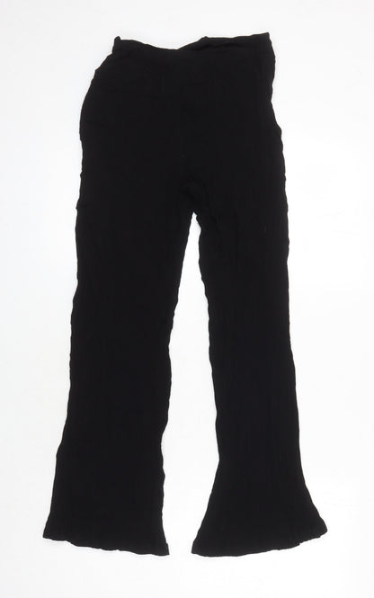 Womens UK Size XL Urban Outfitters Regular Fit  Black Trousers