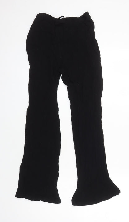 Womens UK Size XL Urban Outfitters Regular Fit  Black Trousers