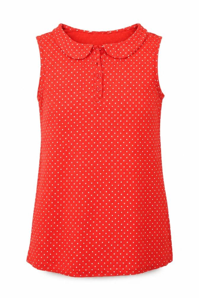 Womens UK Size 10 Red Herring Red Tunic Button-Up
