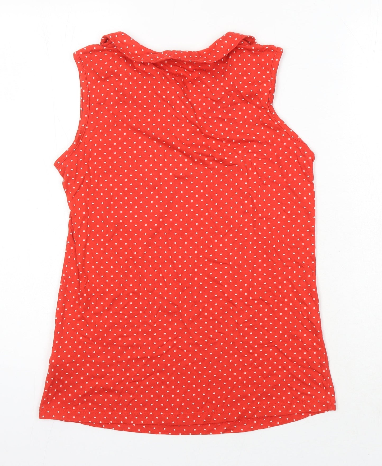 Womens UK Size 10 Red Herring Red Tunic Button-Up
