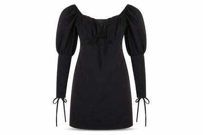 Missguided Womens Black Polyester Shift Size 8 Boat Neck