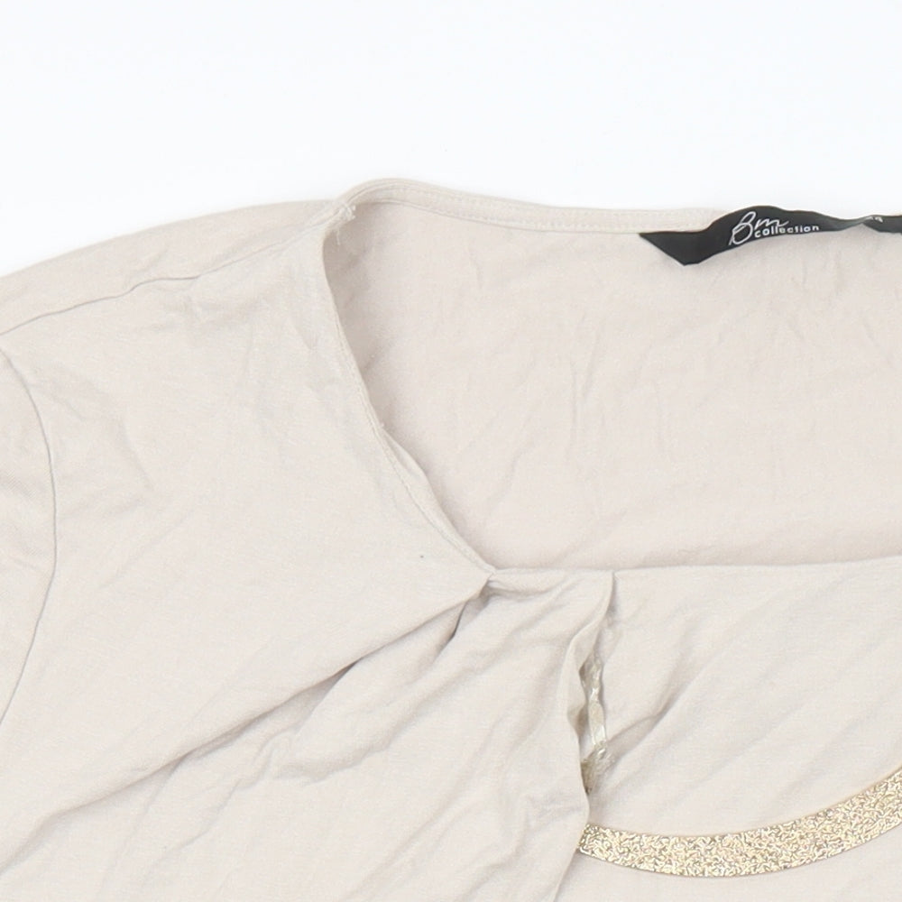 Womens UK Size 24 BM collection Beige Tunic Blouse