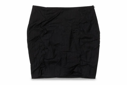 Lambros milona Womens Black Viscose Mini Skirt Size 14 Zip