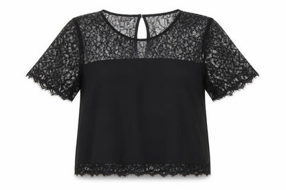 Lipsy Womens Black Polyester Tunic Blouse Size 12 Boat Neck