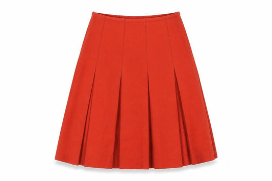 Hammer Modell Womens Multicoloured Polycarbamide Pleated Skirt Size 8 Zip