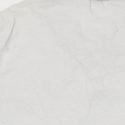 NEXT Mens White Cotton Polo Size L Collared