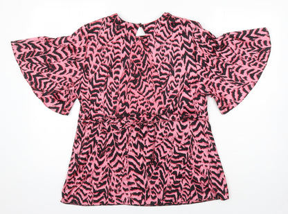 Womens UK Size 14 New Look Multicoloured Tunic Blouse