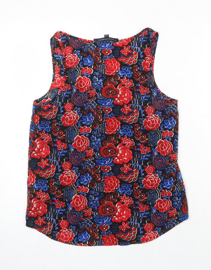 Womens UK Size 10 French Connection Multicoloured Tunic Blouse