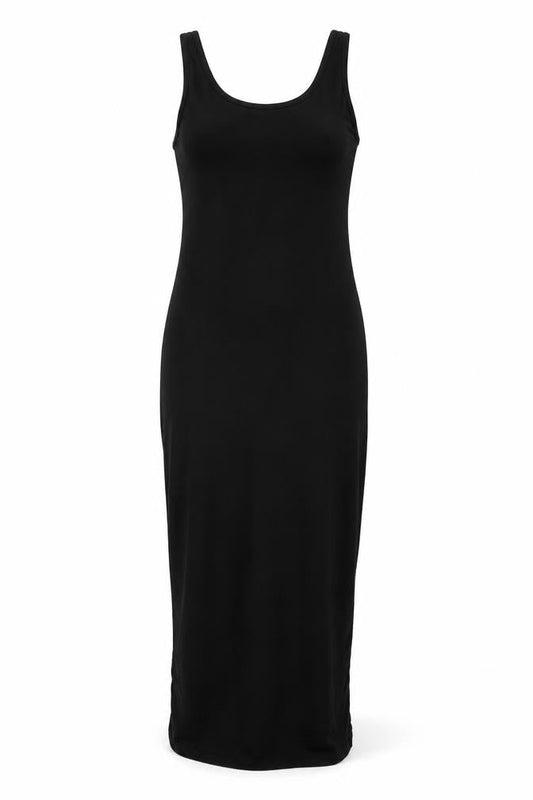 Boohoo Womens Black Viscose Bodycon Size 10 Scoop Neck Pullover