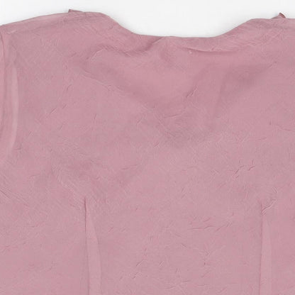 Womens UK Size 16 Roman Pink Basic Blouse