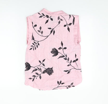 Womens UK Size 10 NEXT Pink Basic Blouse