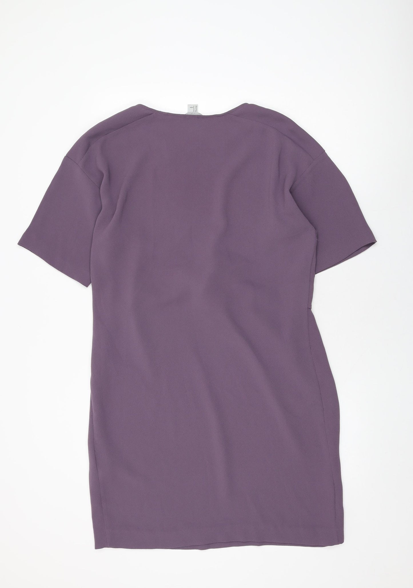 H&M Womens Purple Polyester Shift Size 16 Round Neck Pullover