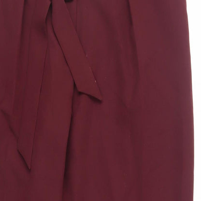 Womens UK Size 14 Oasis Regular Fit Chino Red Trousers
