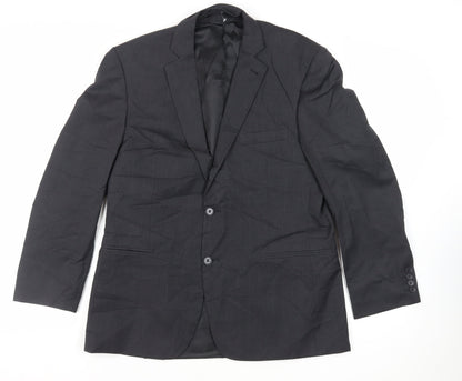 Mens UK Size 42 Racing Green Regular Grey Suit Jacket