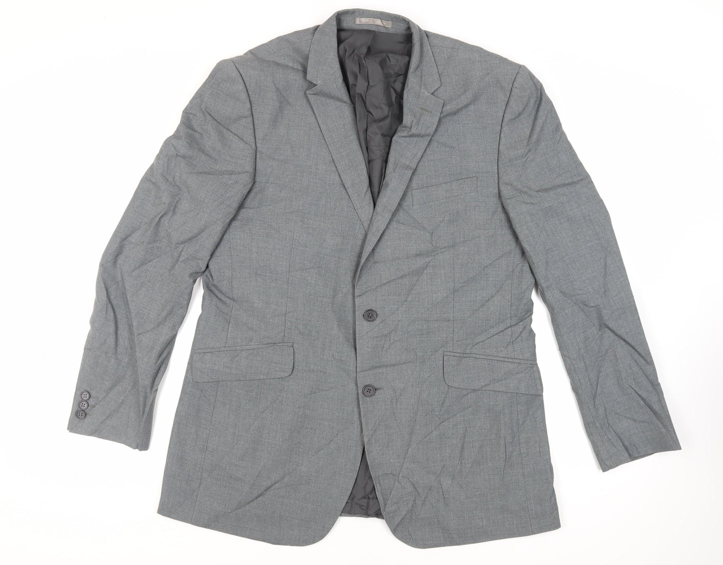 Mens UK Size 44 Occasions Regular Grey Suit Jacket