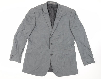 Mens UK Size 44 Occasions Regular Grey Suit Jacket