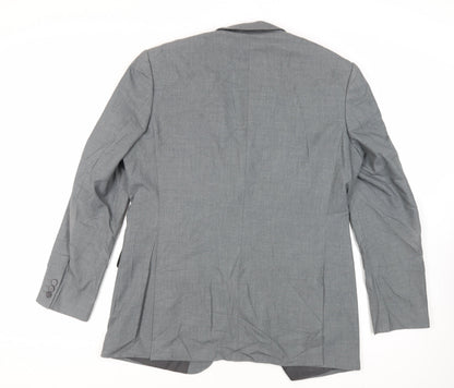 Mens UK Size 44 Occasions Regular Grey Suit Jacket