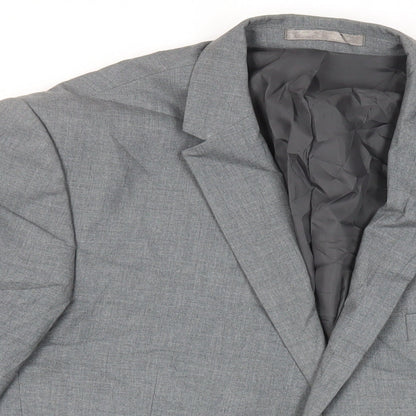 Mens UK Size 44 Occasions Regular Grey Suit Jacket