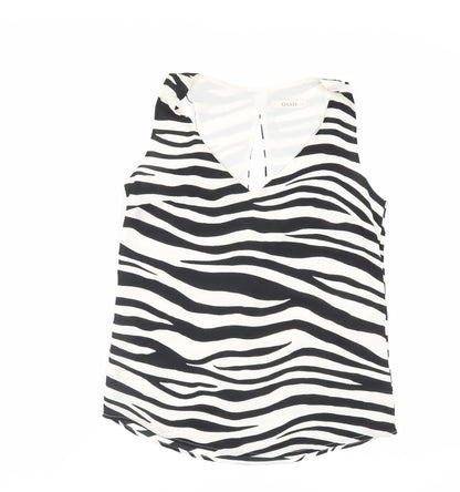 Womens UK Size 8 Oasis Black Basic Tank