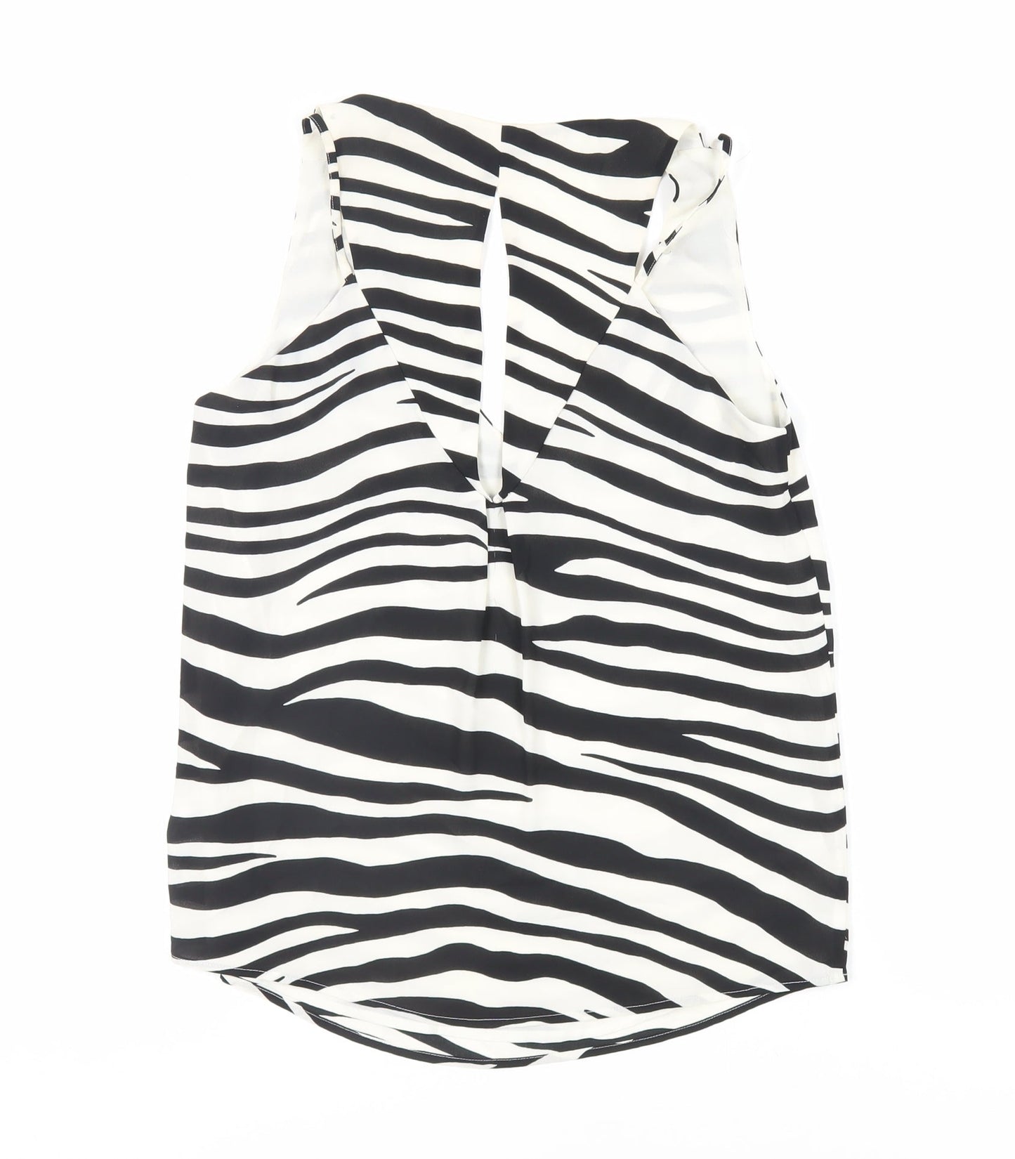 Womens UK Size 8 Oasis Black Basic Tank