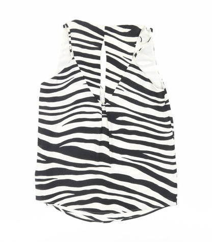 Womens UK Size 8 Oasis Black Basic Tank