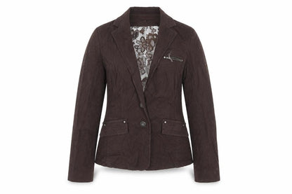 John Richmond Womens Brown Jacket Size 12 Button