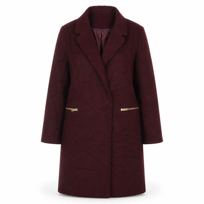 Womens UK Size 12 Topshop Purple Overcoat