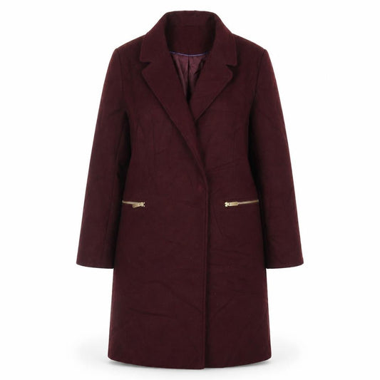Womens UK Size 12 Topshop Purple Overcoat